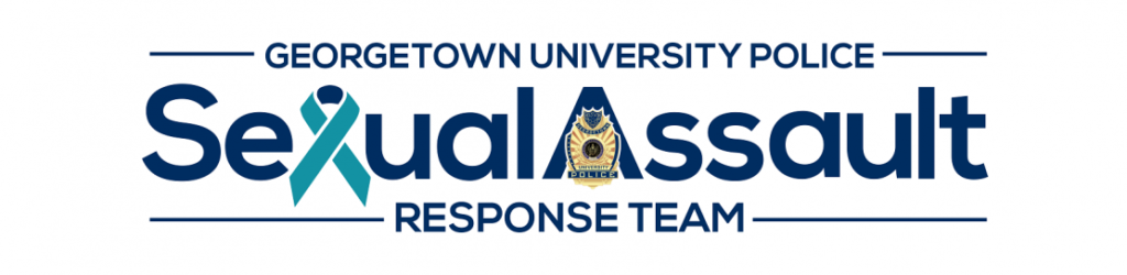 Georgetown University Police Sexual Assault Response Team logo.